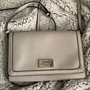 Guess silver cross body bag